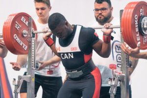 Kafui hotsonyame Squatting at the world powerlifting championships